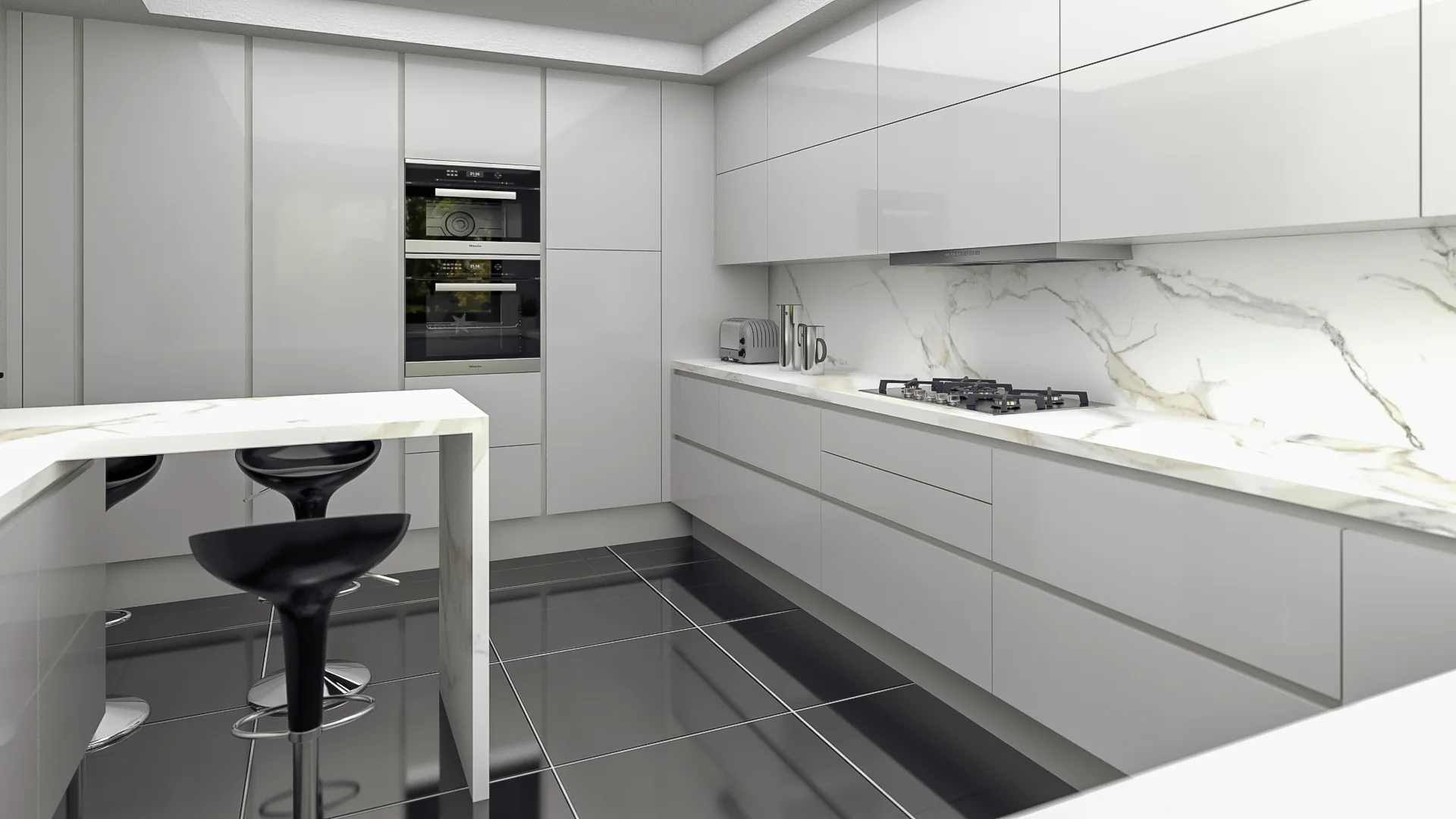 Cuisine contemporaine sur mesure, projet FORM STUDIO à Casablanca