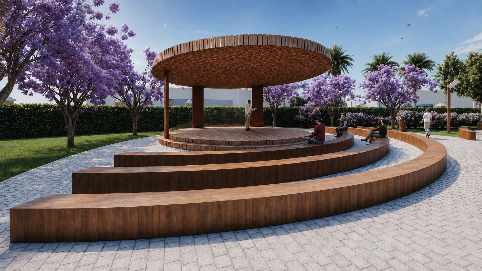 Vue 5 — Parc urbain et aménagement paysager